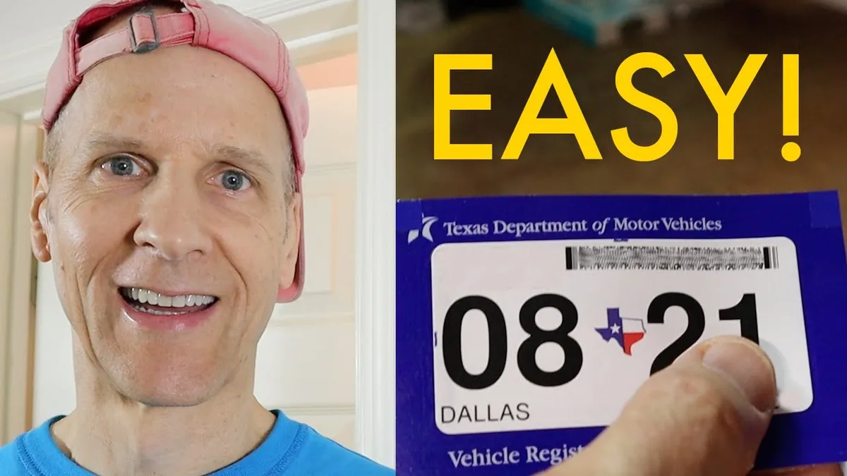 expired trailer registration sticker on license plate