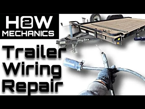 frayed safety chain damaged trailer wiring