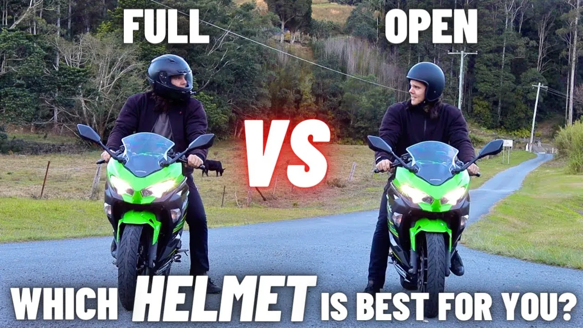 full-face vs half-helmet comparison