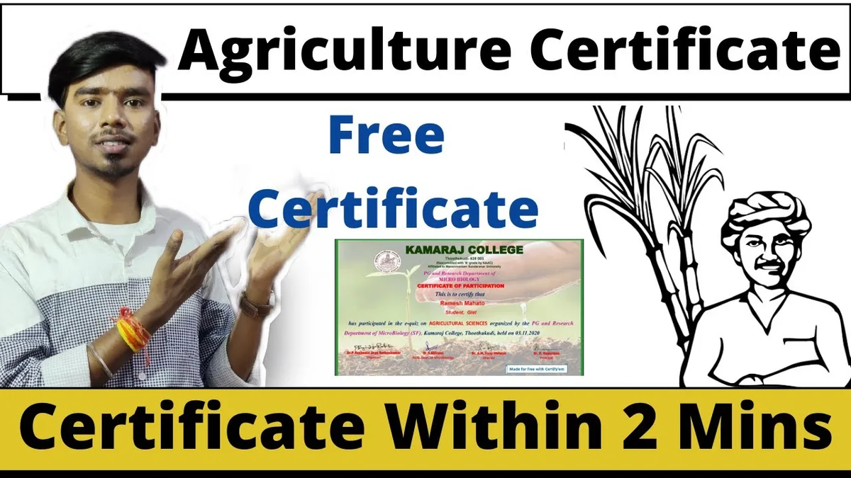 Guam Department of Agriculture farmer certification document