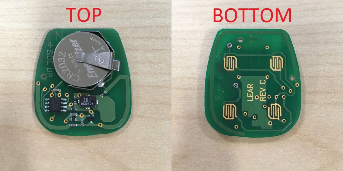 key fob internal electronics