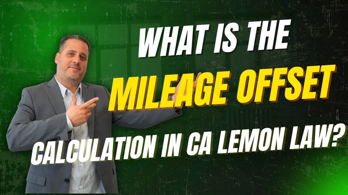lemon law buyback calculation