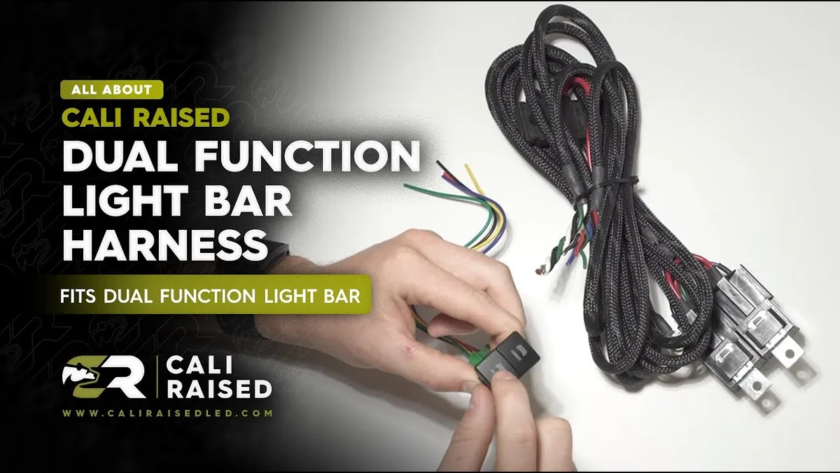 Light bar wiring harness