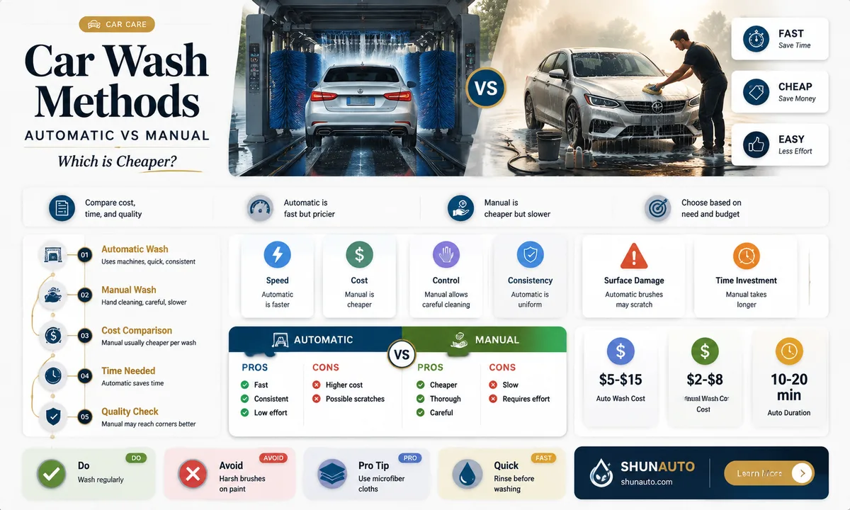 manual vs automatic car wash