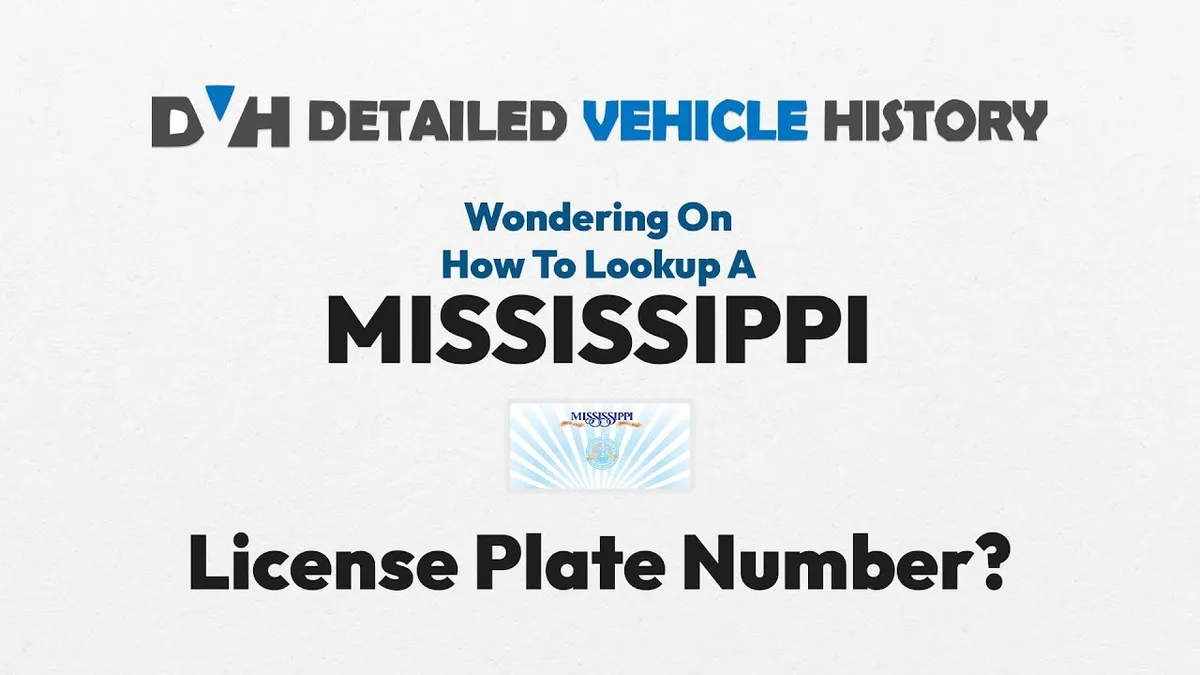 Mississippi license plate ordering process