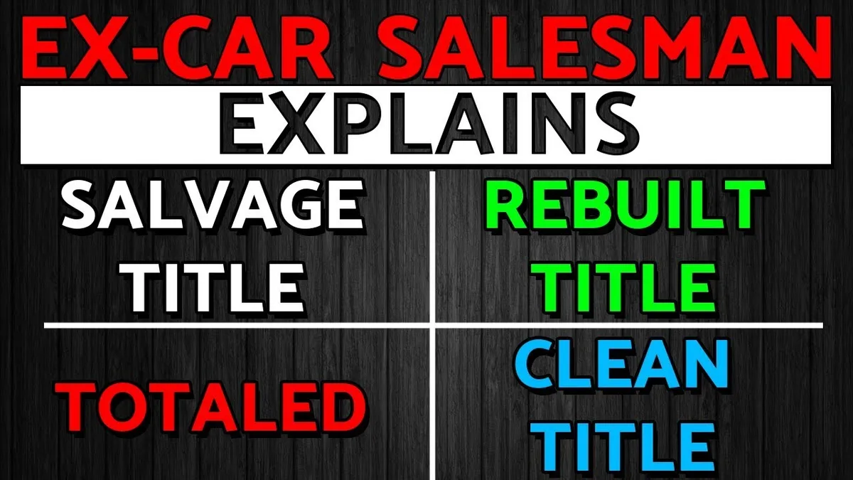 Mississippi salvage title vs destroyed title categories