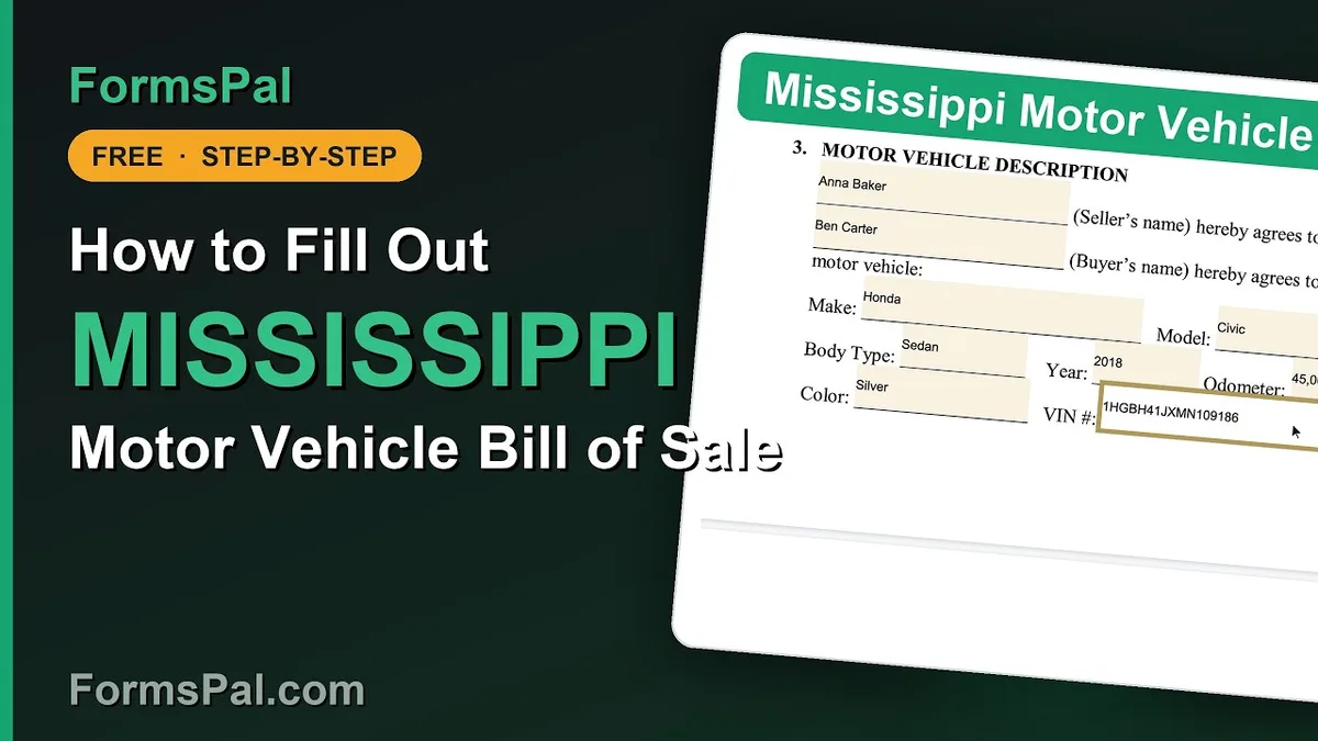 Mississippi vehicle registration paperwork