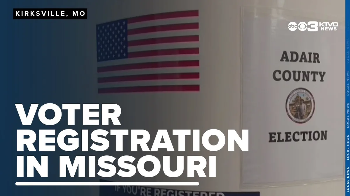 Missouri application for registration and vote form