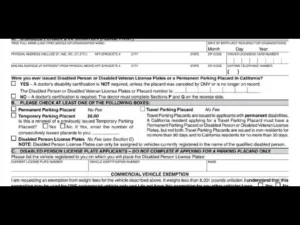 Missouri disabled person parking permit application and renewal process