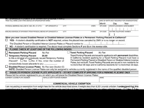 Missouri disabled person parking permit application and renewal process