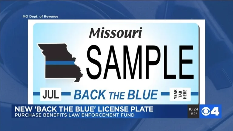 Missouri license plate frame law and state name visibility requirements