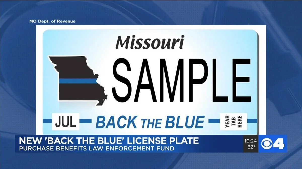 Missouri license plate frame law and state name visibility requirements