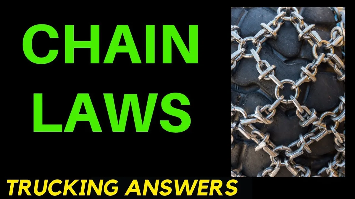Missouri winter road sign chain required