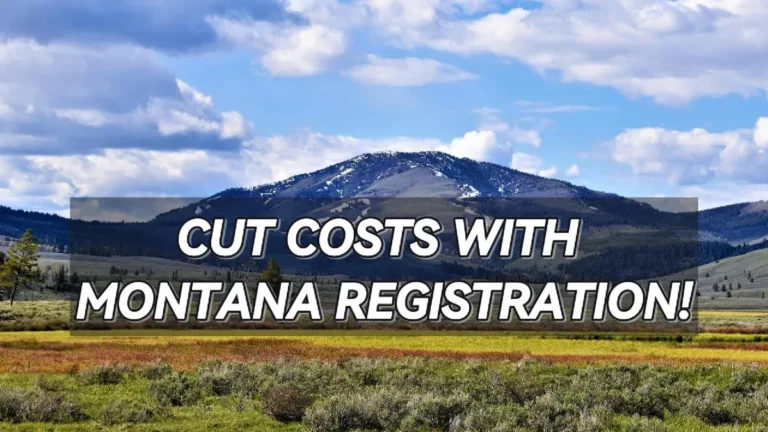 Montana annual registration fee for passenger cars and light trucks
