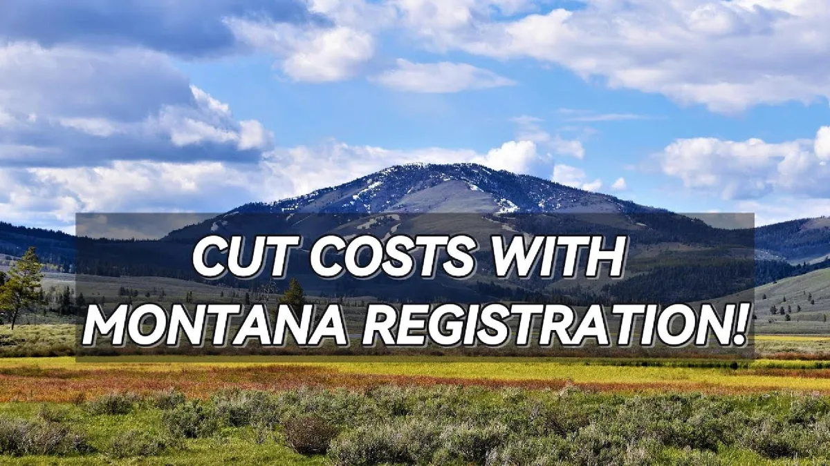 Montana annual registration fee for passenger cars and light trucks