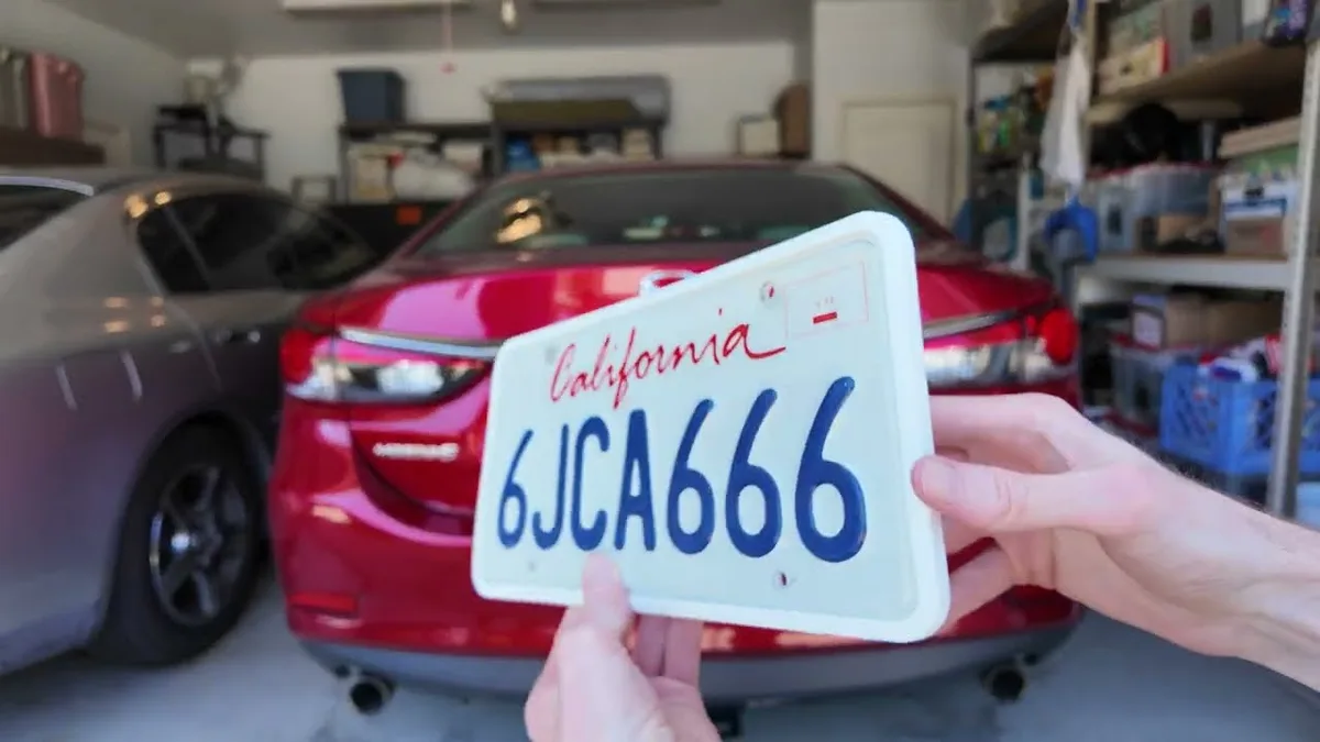 Montana license plate frame compliance check
