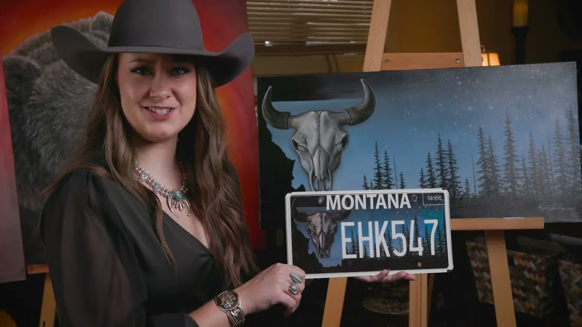 Montana tribal nation license plate