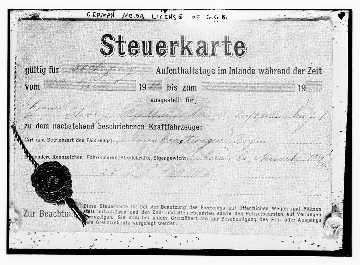 Nebraska DMV registration documents