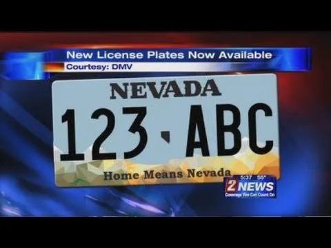 Nevada license plate frame law and state name visibility requirements