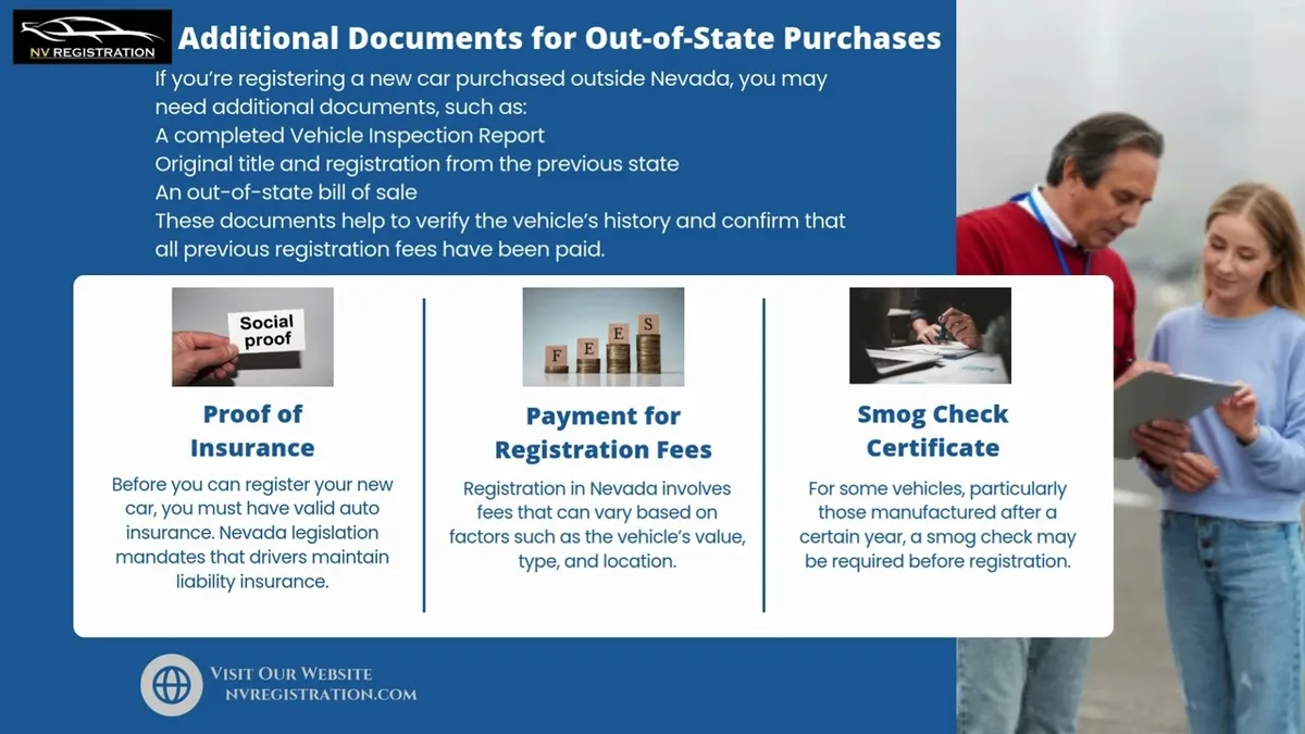 Nevada registration required documents flat-lay