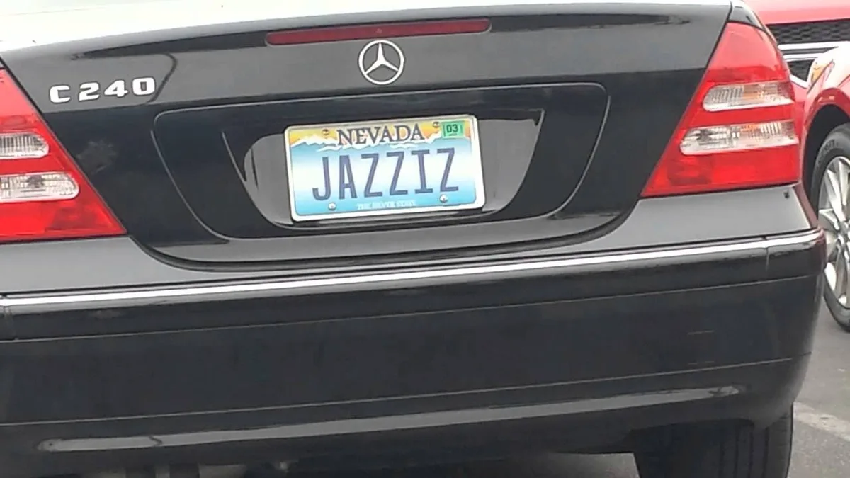 Nevada vanity license plate