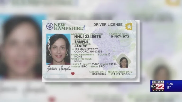 New Hampshire VIN verification requirements for out of state title transfers