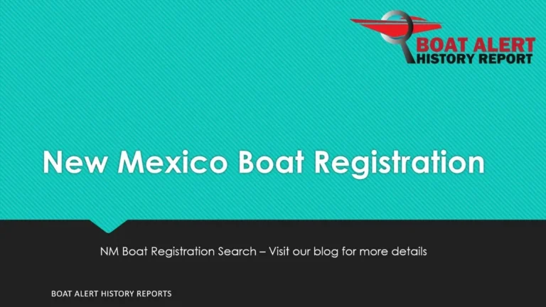 New Mexico boat and trailer registration requirements and fees