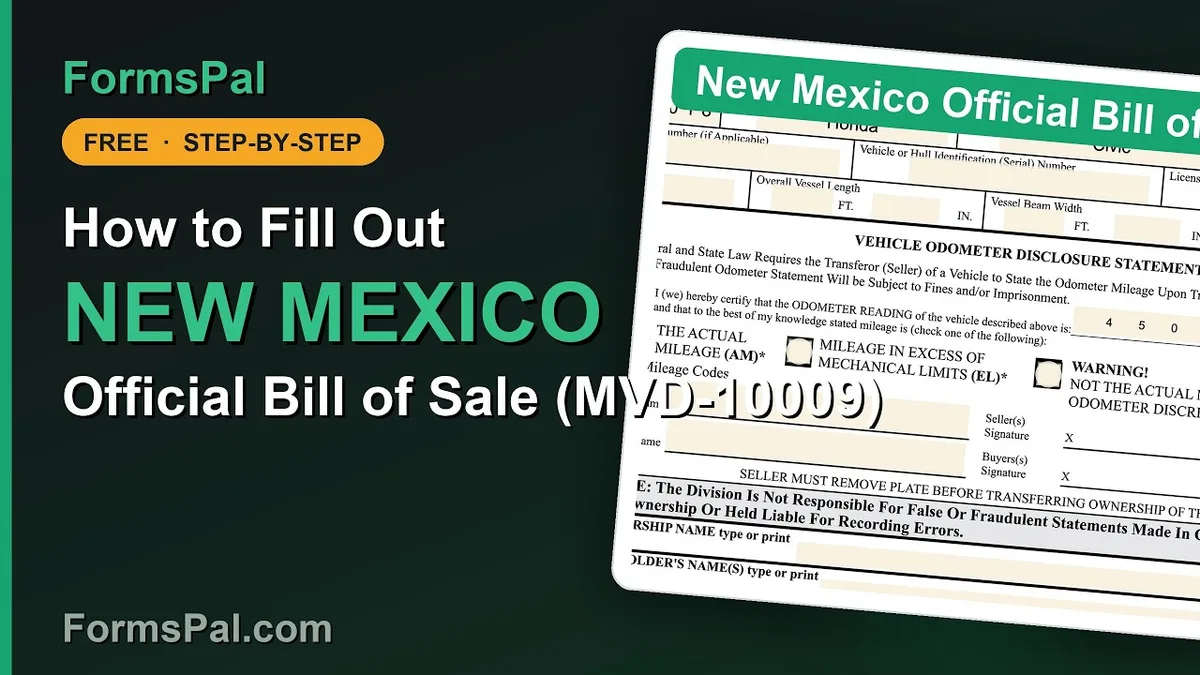 New Mexico MVD plate application