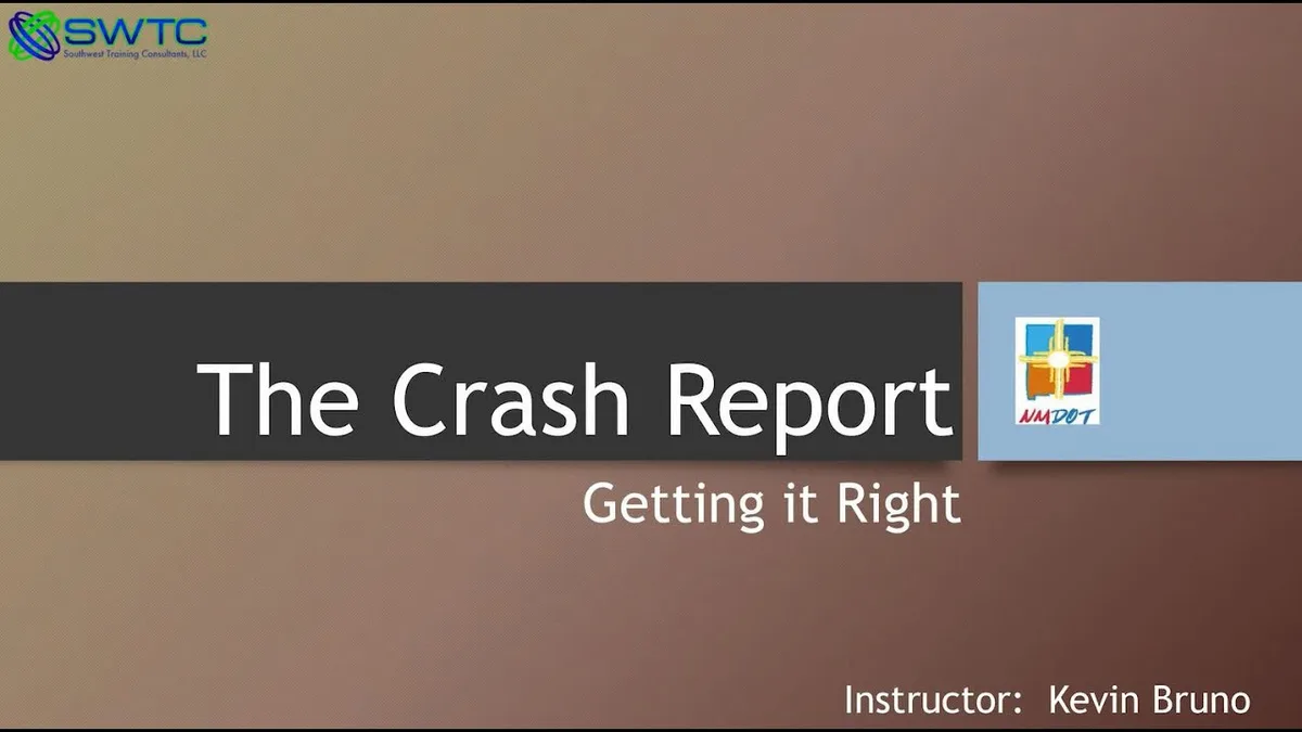 NM crash report form SR-340