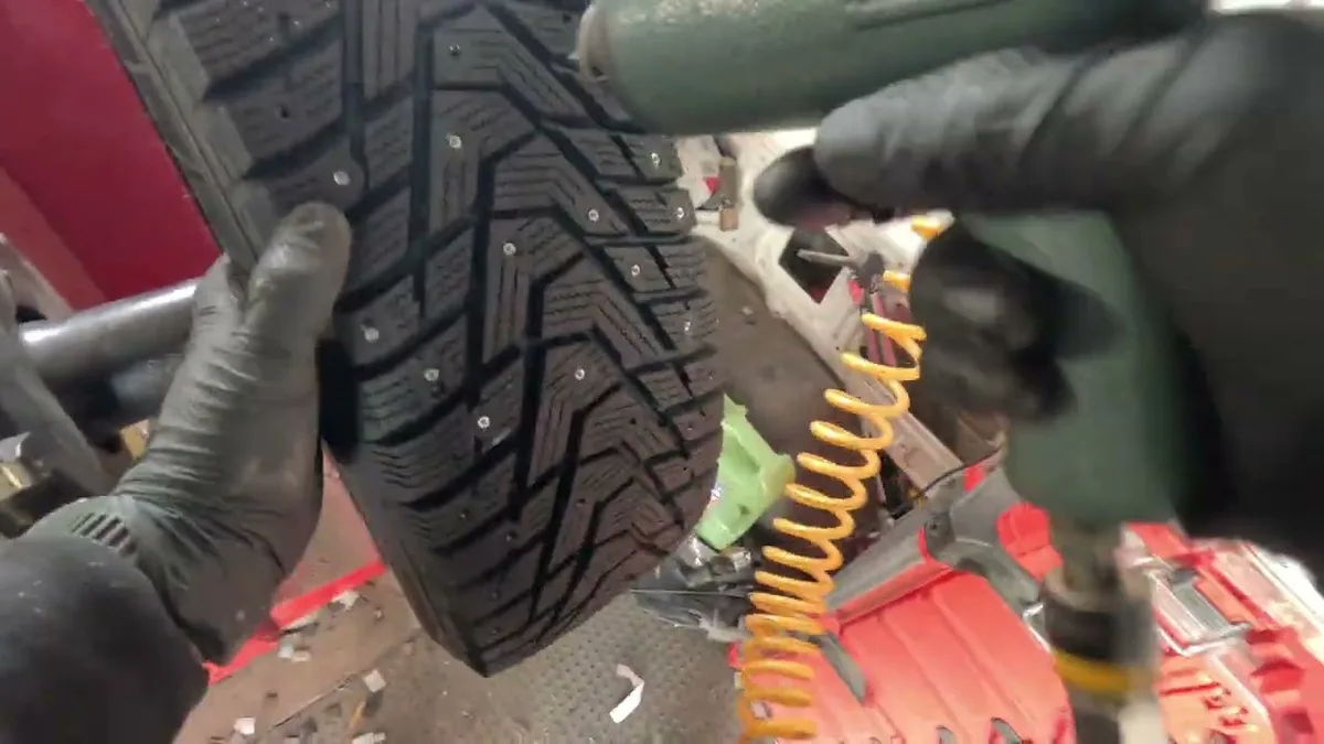 North Dakota studded tire stud protrusion limit