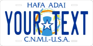 Northern Mariana Islands vehicle registration plate colors and special designations
