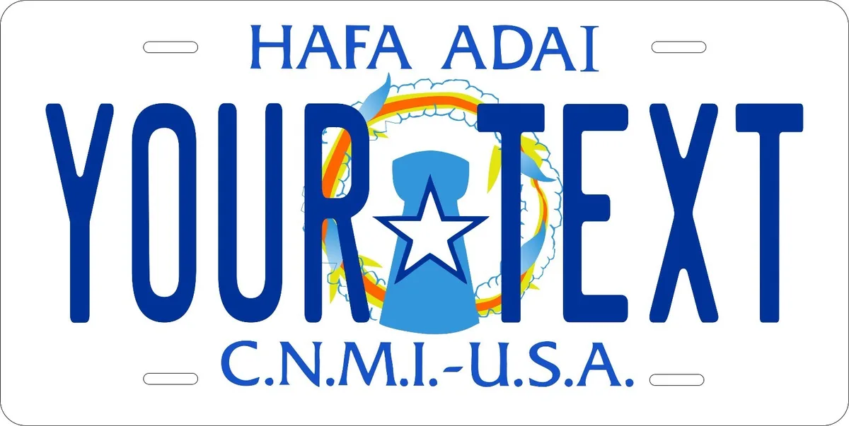 Northern Mariana Islands vehicle registration plate colors and special designations