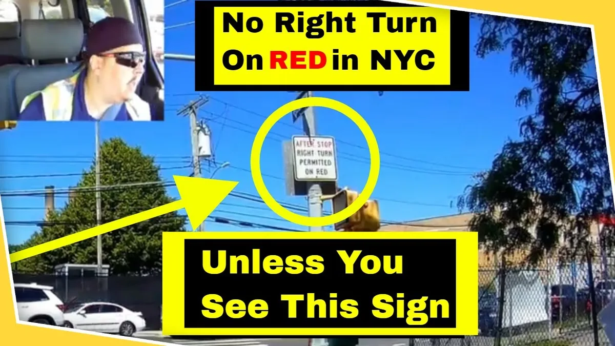 NYC Manhattan right turn on red prohibition