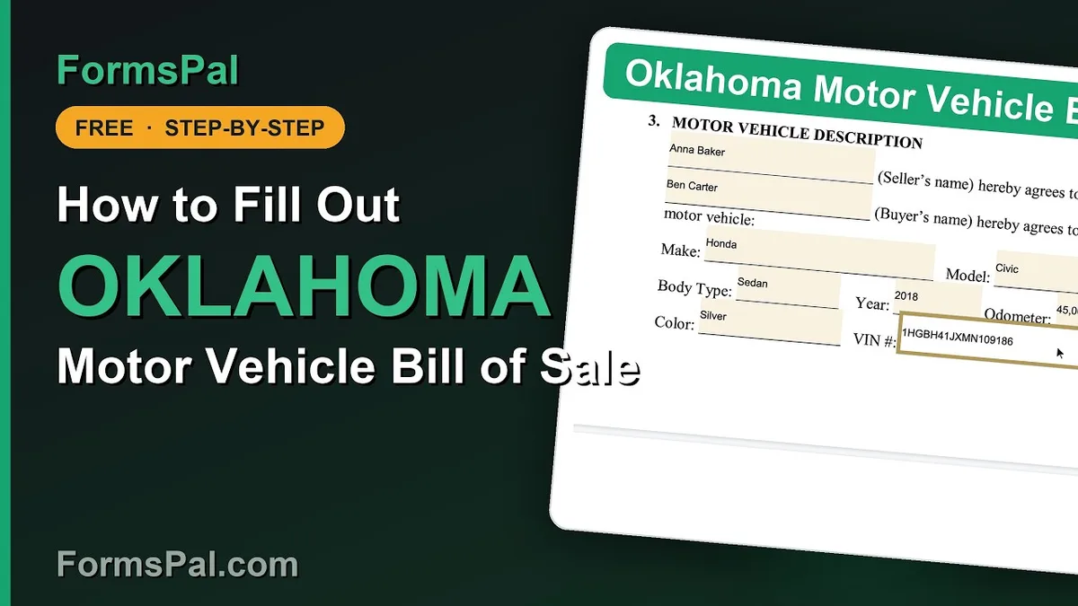 Oklahoma vehicle registration documents