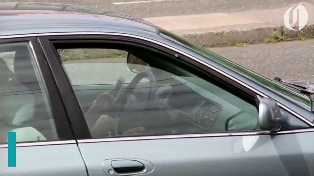Oregon distracted driving law diagram