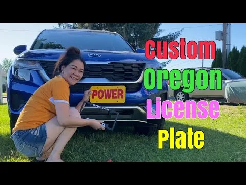 Oregon license plate frame law and state name visibility requirements