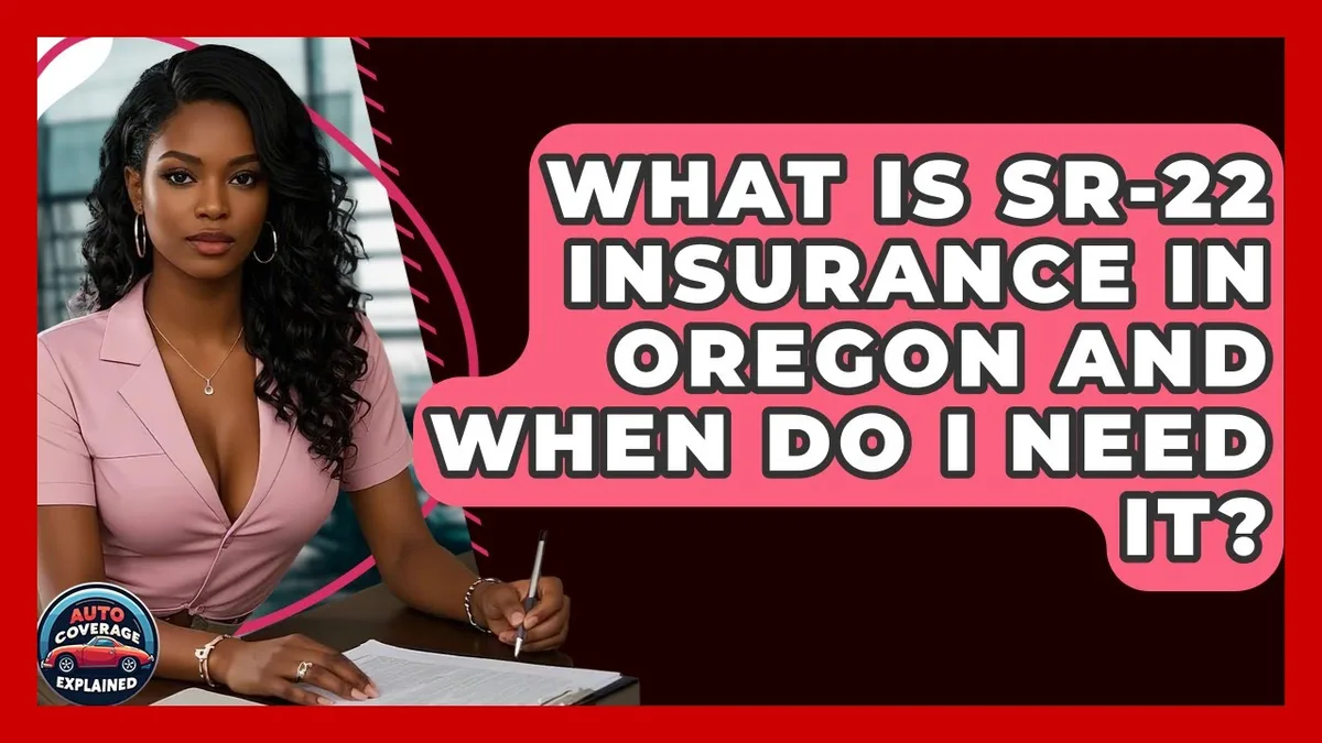Oregon SR-22 form