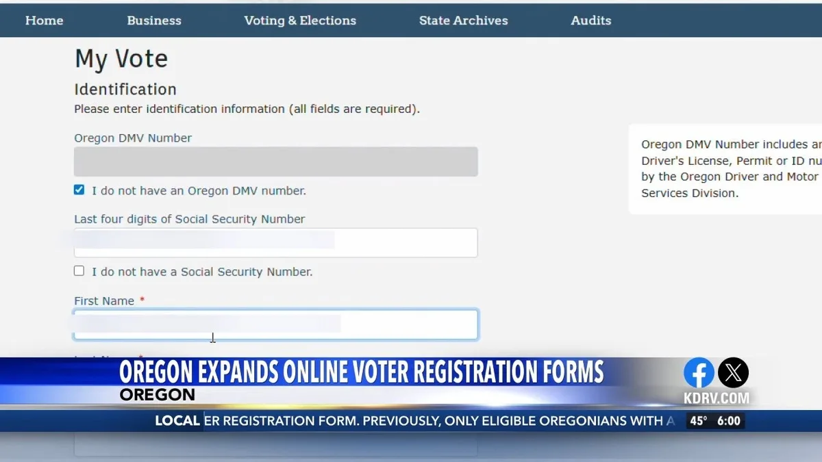 Oregon voter registration alternatives