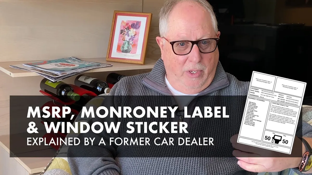 Original manufacturer’s suggested retail price (MSRP)