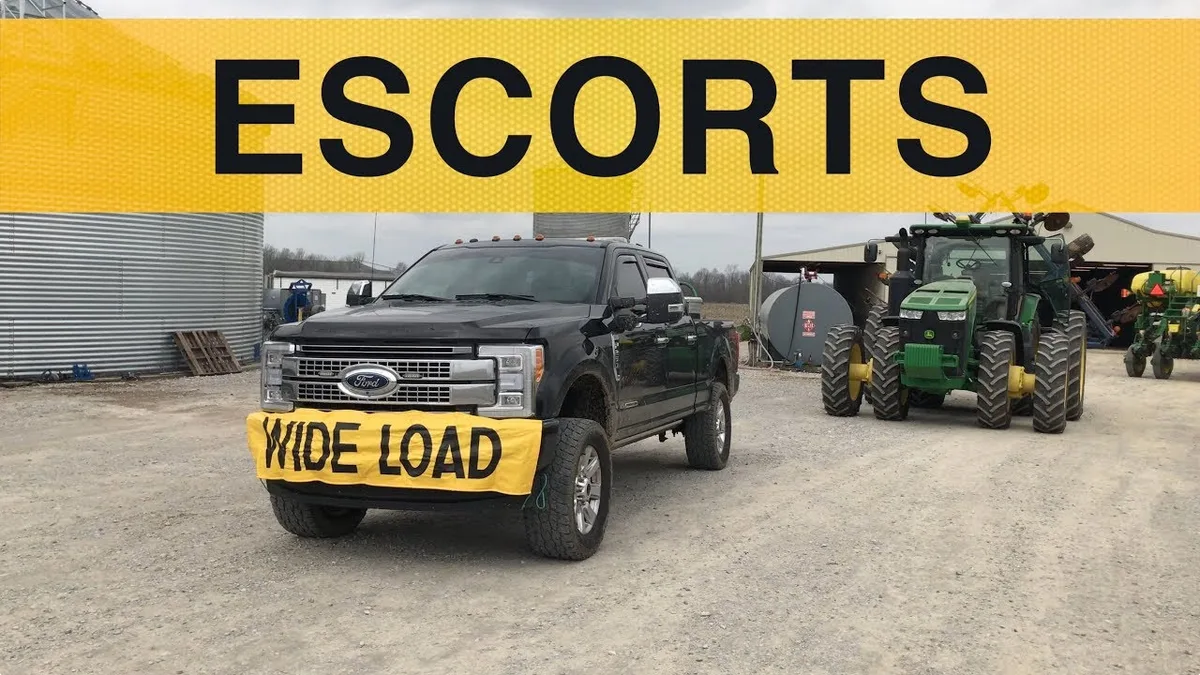 oversize farm equipment escort vehicle
