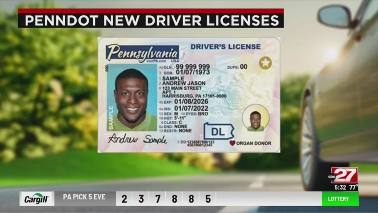 Pennsylvania 10 day address change notification requirement for DMV records
