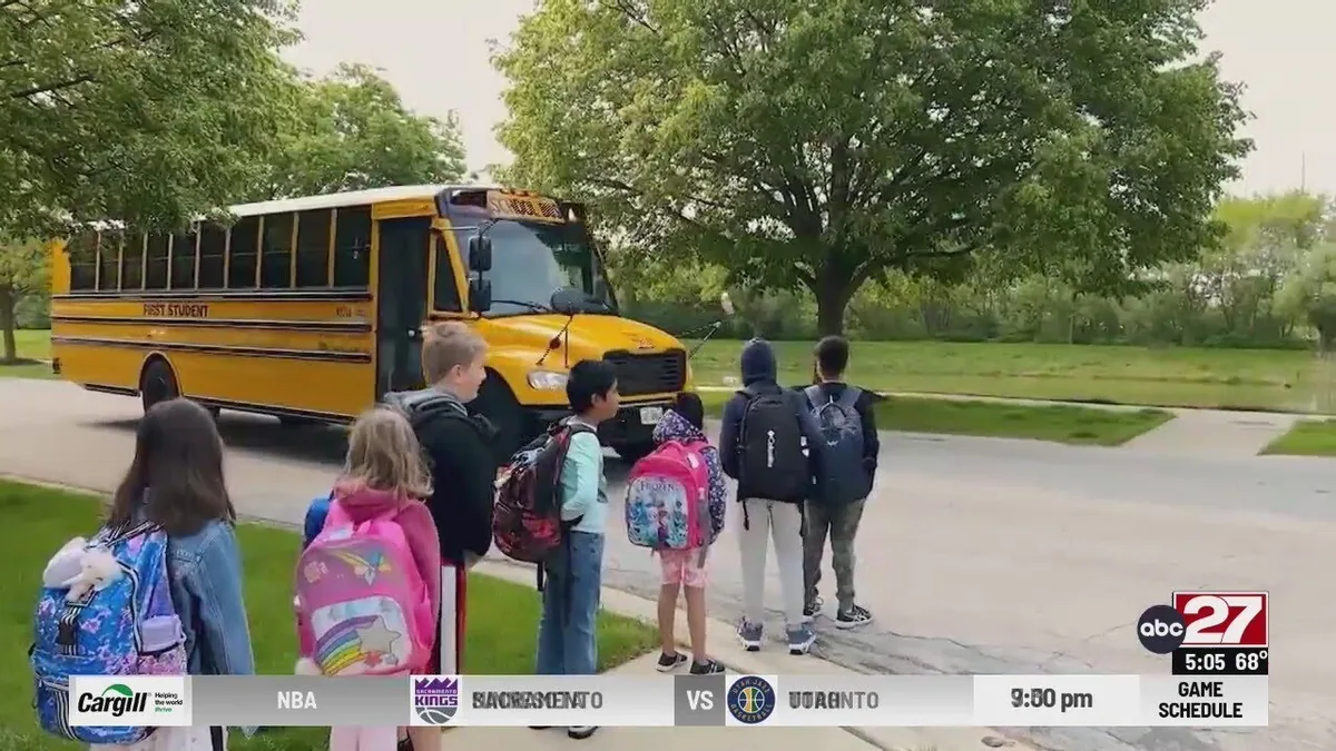 Pennsylvania school bus divided undivided road rules
