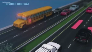 Pennsylvania school bus stop law for all drivers on divided highways