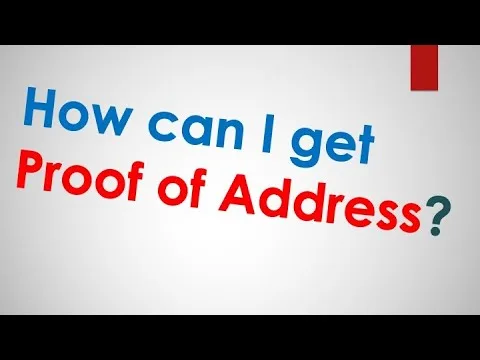 proof of address documents