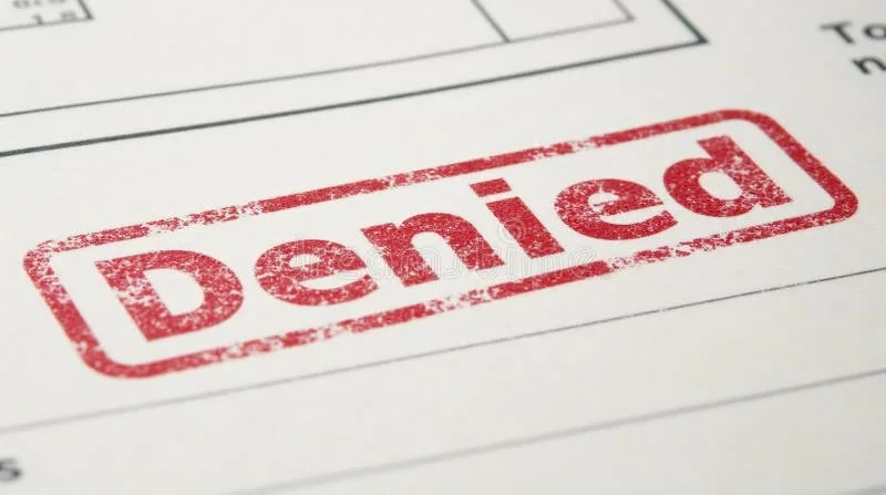 REAL ID document rejection notice