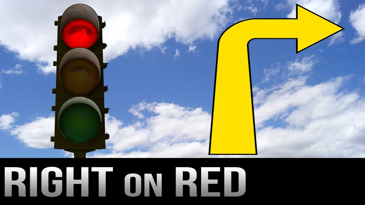 right on red turn signal