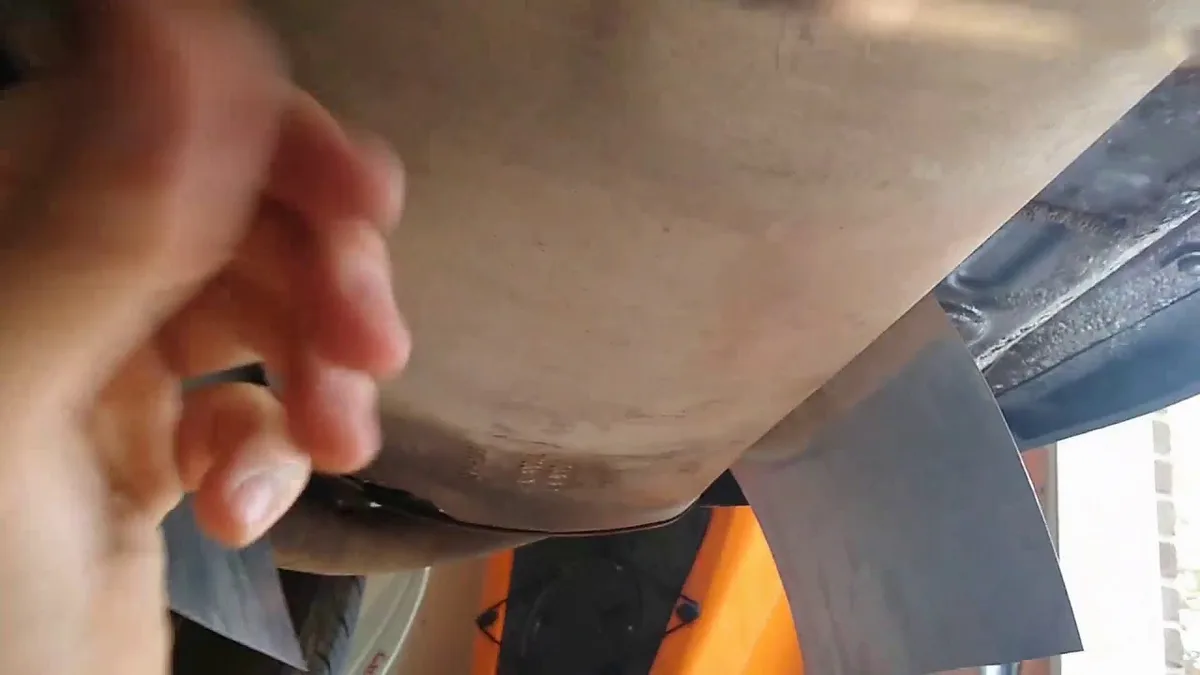 rusted muffler