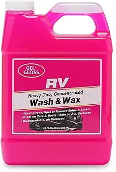 RV wash concentrate bottle