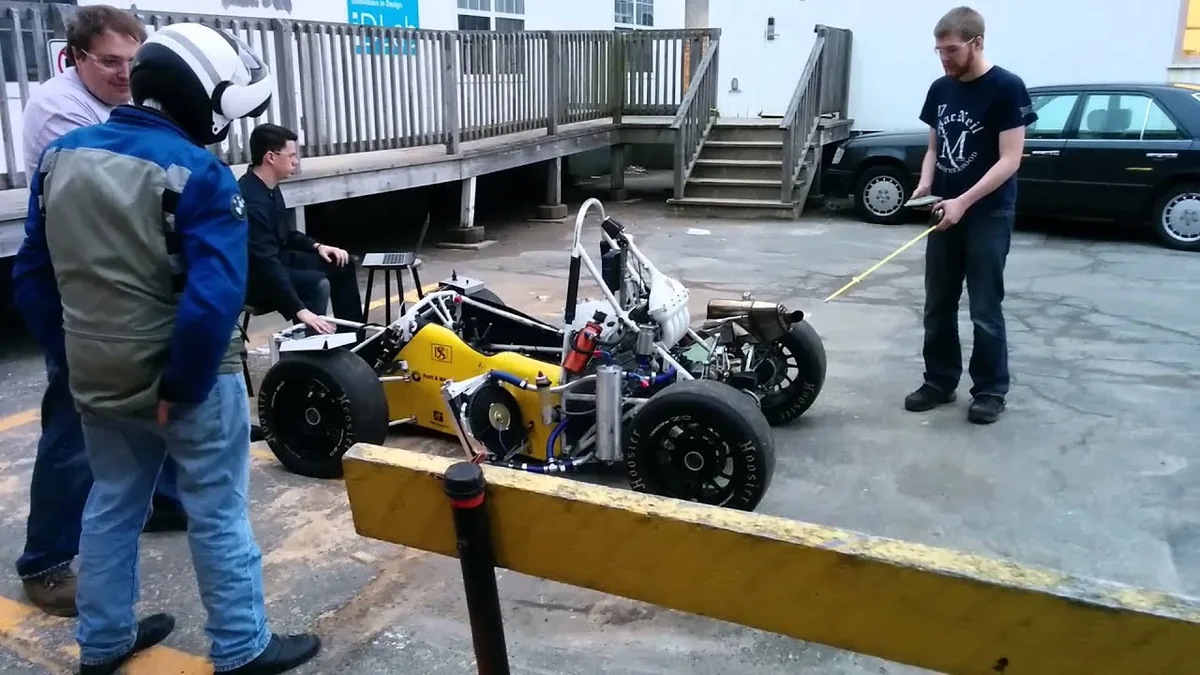 SAE J1169 exhaust noise test
