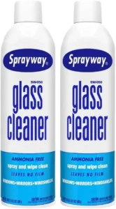 Sprayway glass cleaner aerosol vs trigger spray comparison